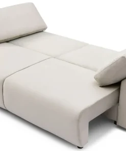 Canapé convertible 3 places Traviata Velours Beige