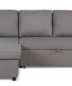 Canapé convertible avec angle réversible Baleares Tissu Gris clair