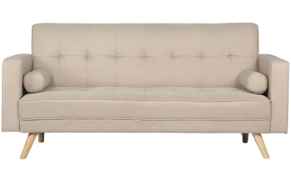 Canapé convertible clic-clac scandinave Slow Tissu Beige