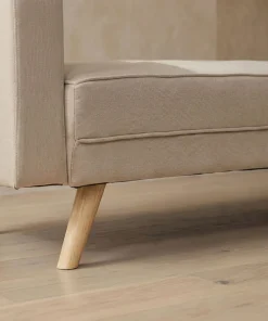 Canapé convertible clic-clac scandinave Slow Tissu Beige