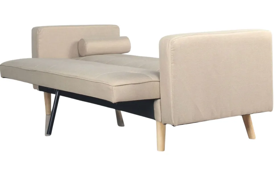 Canapé convertible clic-clac scandinave Slow Tissu Beige