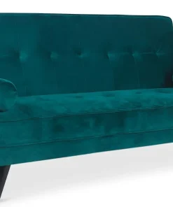 Canapé convertible clic-clac scandinave Slow Velours Vert
