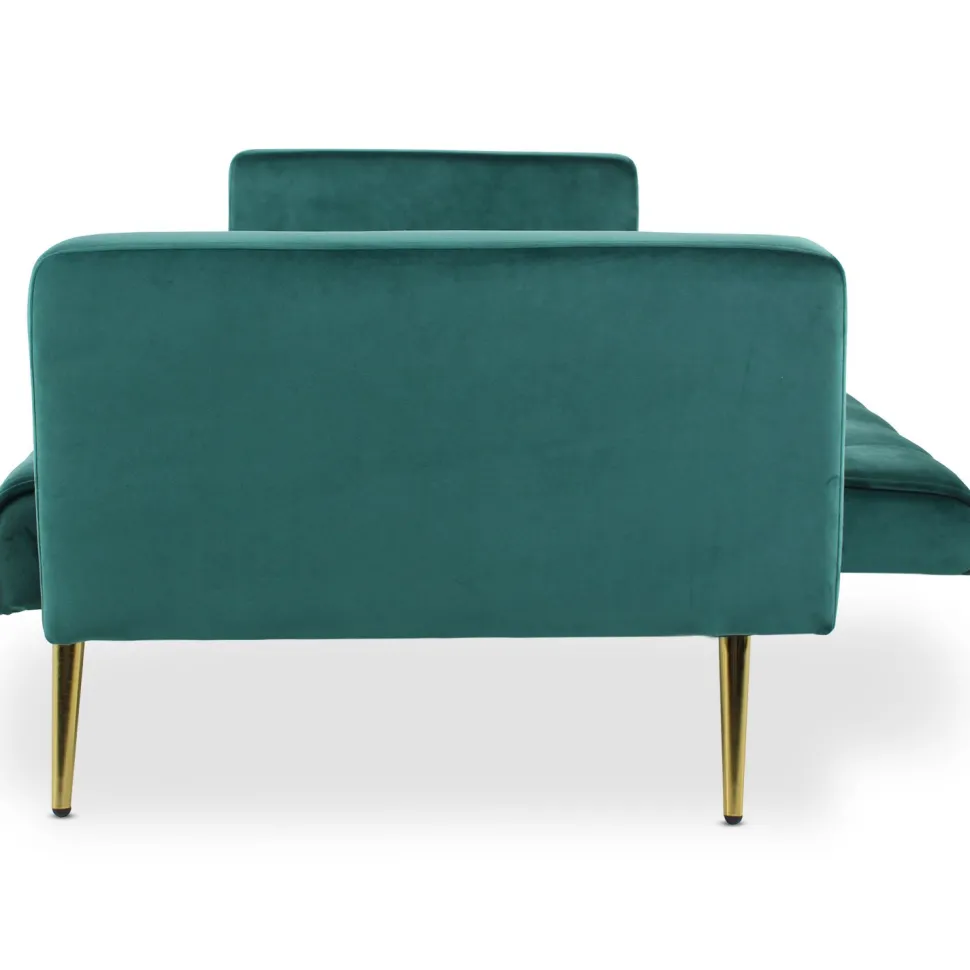 Canapé convertible clic-clac Justy Velours Vert