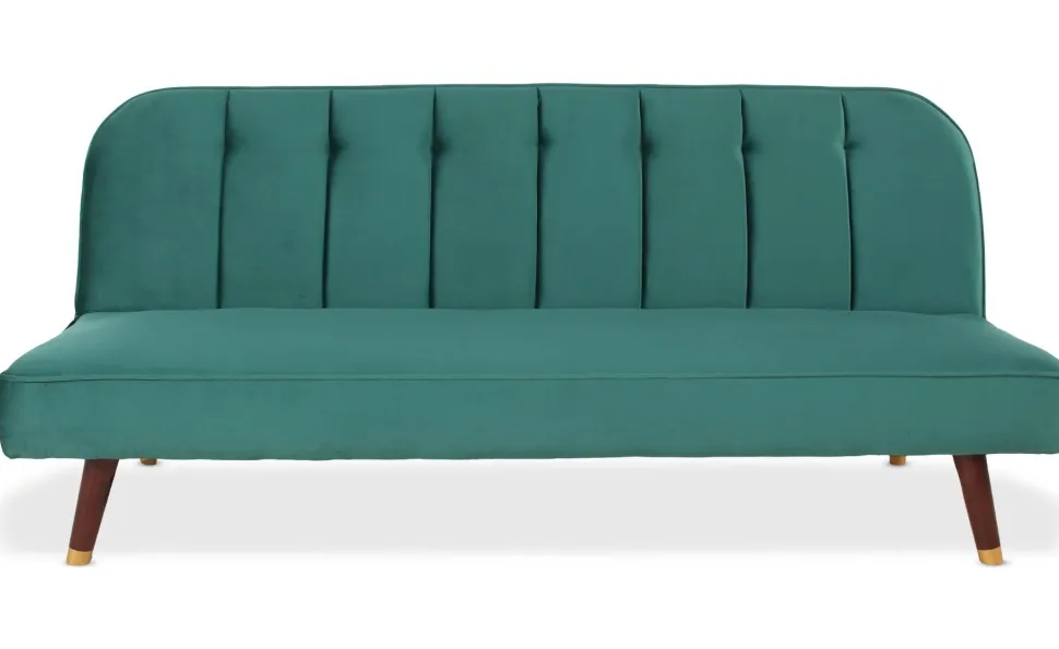Canapé convertible clic-clac Olympia Velours Vert