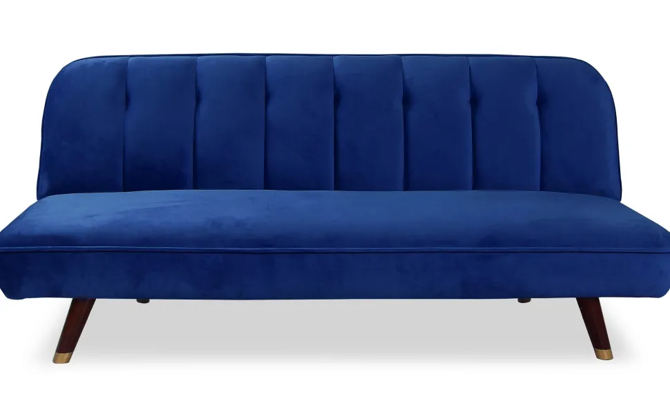 Canapé convertible clic-clac Olympia Velours Bleu
