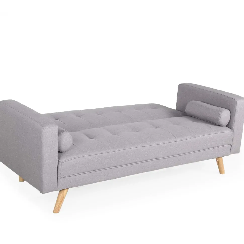 Canapé convertible clic-clac scandinave Slow Tissu Gris clair