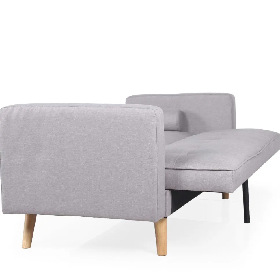 Canapé convertible clic-clac scandinave Slow Tissu Gris clair