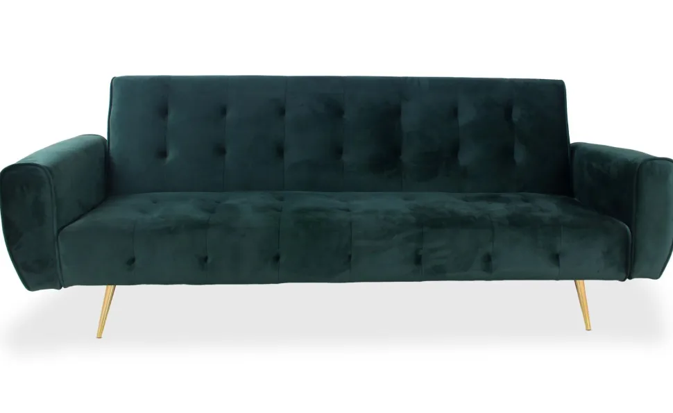 Canapé convertible clic-clac scandinave Slovénie Velours Vert