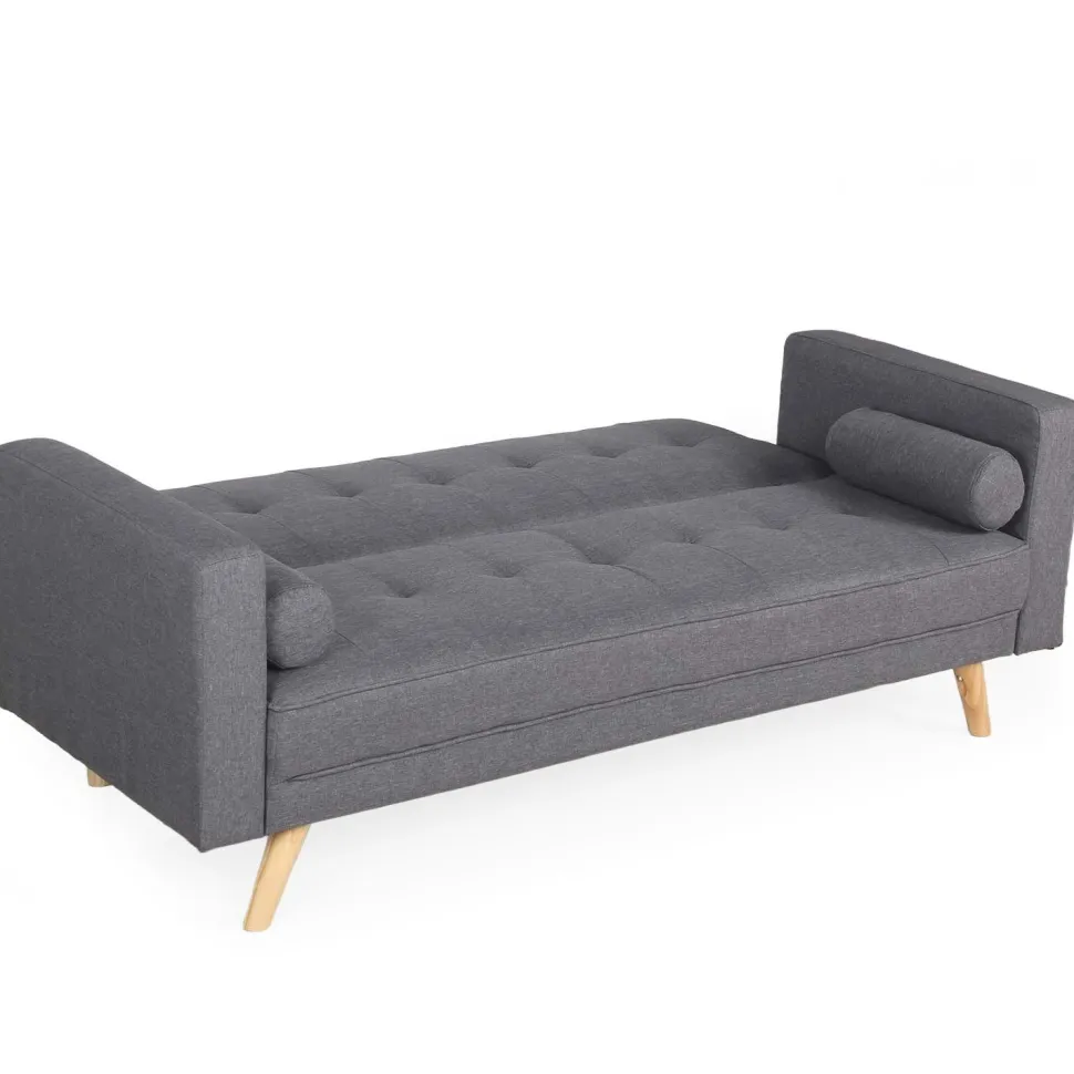 Canapé convertible clic-clac scandinave Slow tissu Gris foncé