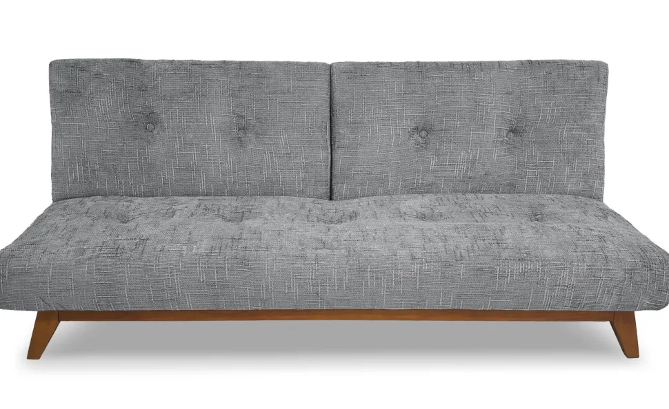 Canapé convertible clic-clac scandinave Yazu Velours chenille Gris