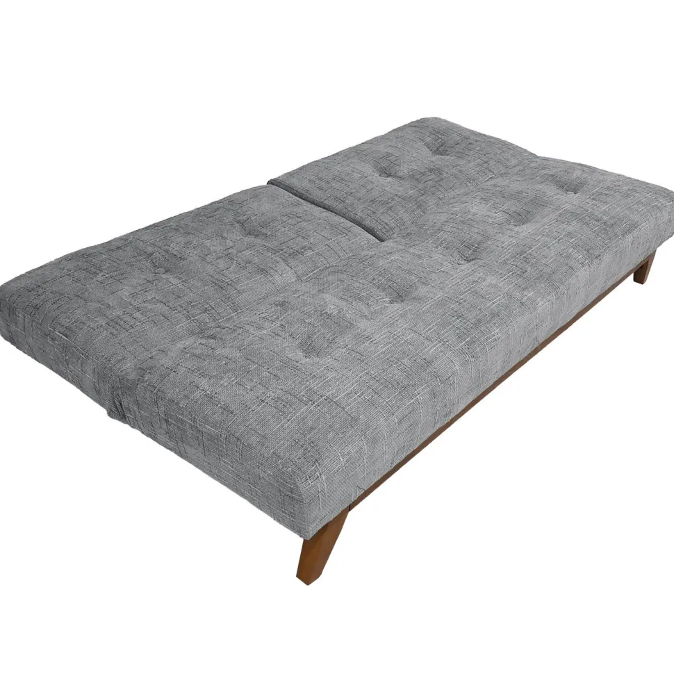 Canapé convertible clic-clac scandinave Yazu Velours chenille Gris