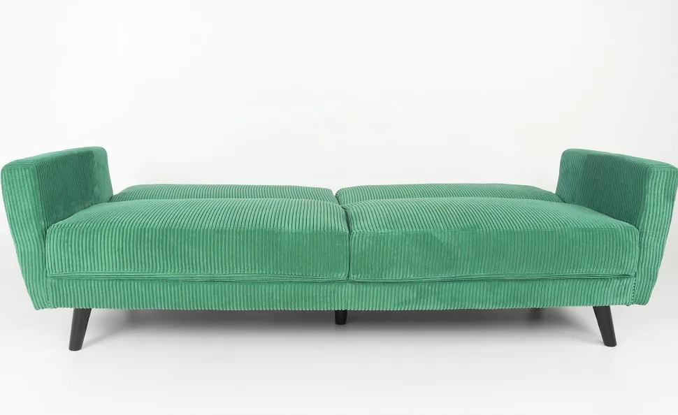 Canapé convertible clic-clac Refresha Velours Vert