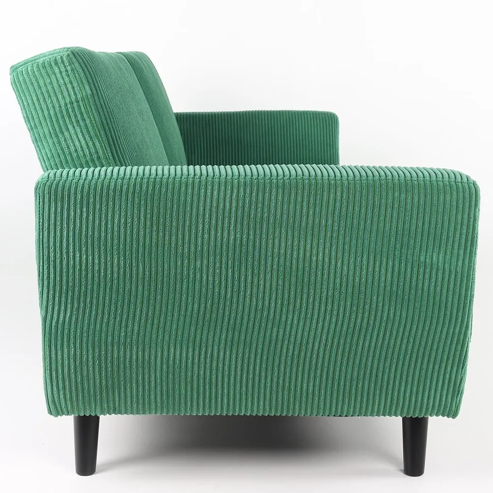 Canapé convertible clic-clac Refresha Velours Vert