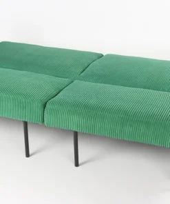 Canapé convertible clic-clac Refresha Velours Vert