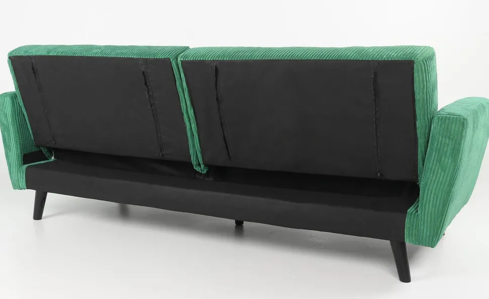 Canapé convertible clic-clac Refresha Velours Vert