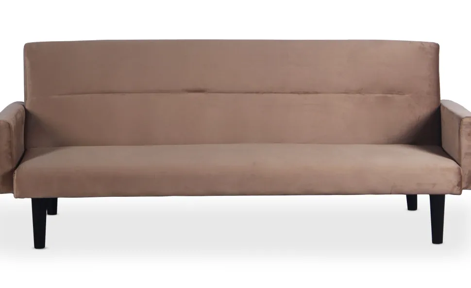 Canapé convertible clic-clac Roberto 3 places Velours Taupe