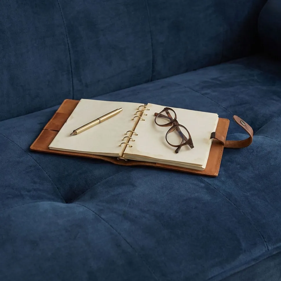 Canapé convertible clic-clac scandinave Slow Velours Bleu