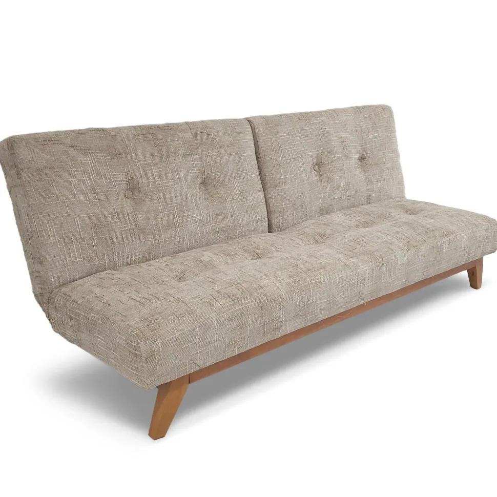 Canapé convertible clic-clac scandinave Yazu Velours chenille Beige