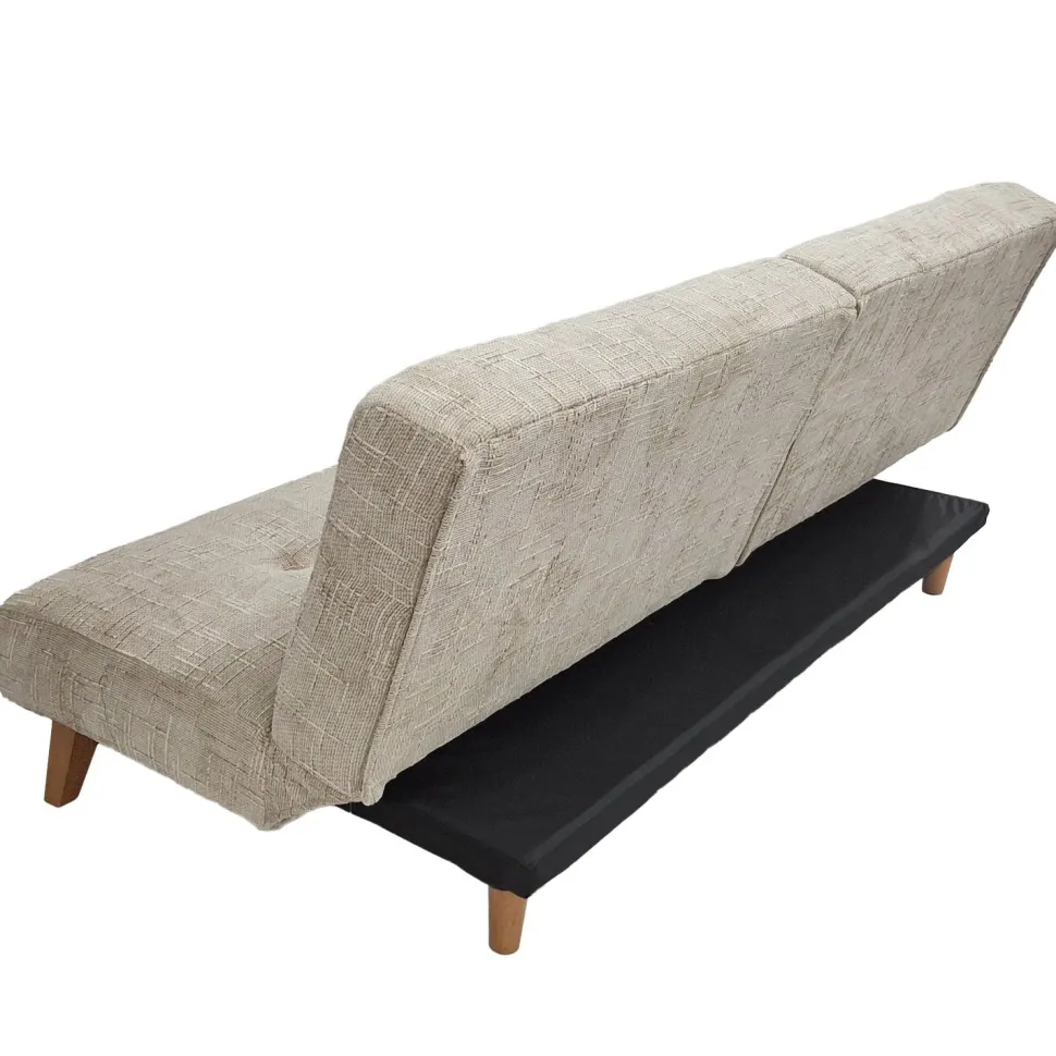 Canapé convertible clic-clac scandinave Yazu Velours chenille Beige