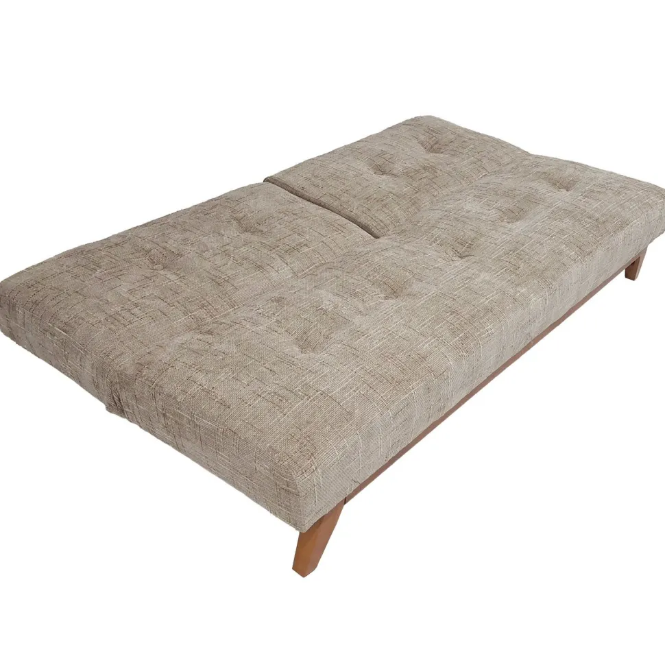 Canapé convertible clic-clac scandinave Yazu Velours chenille Beige