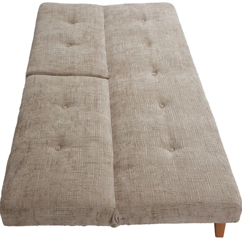 Canapé convertible clic-clac scandinave Yazu Velours chenille Beige