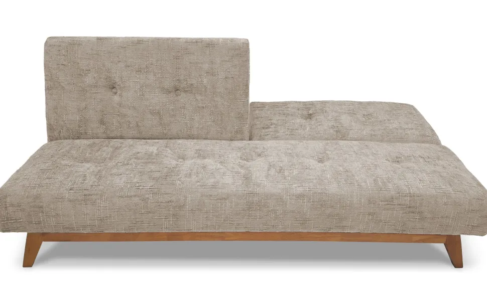 Canapé convertible clic-clac scandinave Yazu Velours chenille Beige