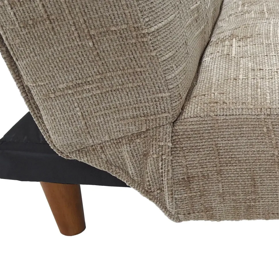 Canapé convertible clic-clac scandinave Yazu Velours chenille Beige