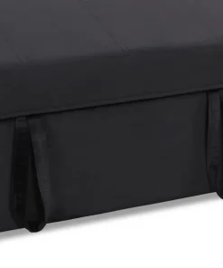 Canapé d'angle convertible moderne Delacroix Velours Noir