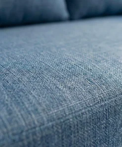 Canapé d'angle convertible Expression Tissu Bleu