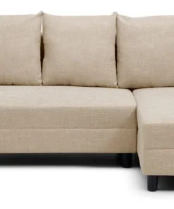 Canapé d'angle convertible Expression Tissu Beige