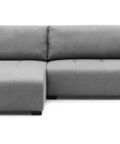 Canapé d'angle convertible élégant Malone Tissu Gris