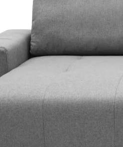 Canapé d'angle convertible élégant Malone Tissu Gris