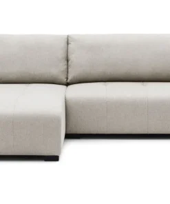 Canapé d'angle convertible élégant Malone Tissu Beige