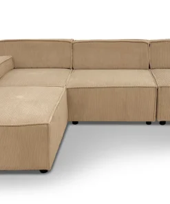 Canapé modulable Benoit Velours côtelé Beige