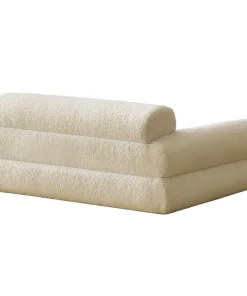 Canapé pour chien et chat Titou 50x80 Tissu Bouclette Crème