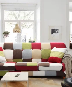 Canapé scandinave 3 places Bombay Multicolore