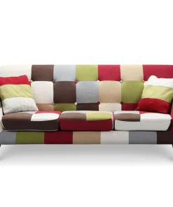 Canapé scandinave 3 places Bombay Multicolore