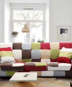 Canapé scandinave 3 places Bombay Multicolore