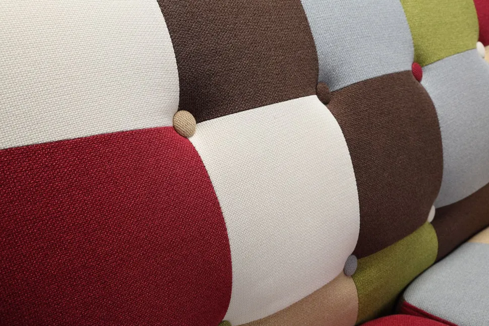 Canapé scandinave 3 places Bombay Multicolore