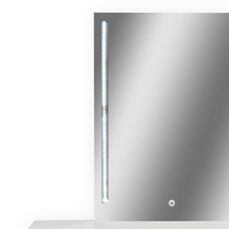 Coiffeuse avec miroir LED Talisma L80cm Blanc