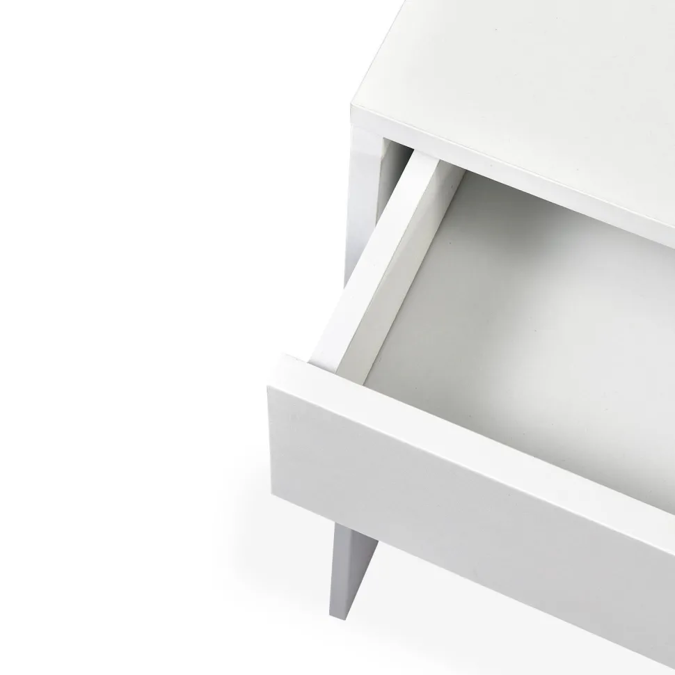 Coiffeuse avec miroir LED Talisma L80cm Blanc