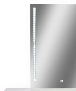 Coiffeuse avec miroir LED Talisma L80cm Blanc