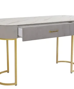 Coiffeuse Paloma 1 tiroir Velours Taupe
