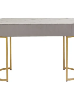 Coiffeuse Paloma 1 tiroir Velours Taupe