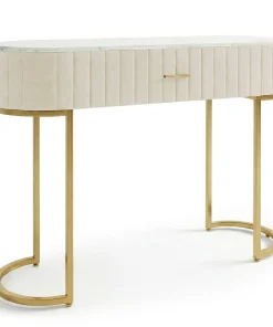 Coiffeuse Paloma 1 tiroir Velours Beige