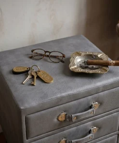 Commode 3 tiroirs Bardo Simili P.U. Gris