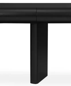Console design 2 tiroirs L120cm avec pieds obliques Mezade Noir