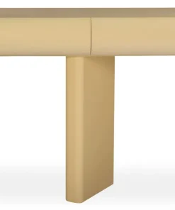 Console design 2 tiroirs L120cm avec pieds obliques Mezade Beige