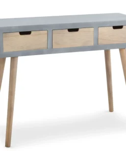 Console scandinave 3 tiroirs Tatum Gris