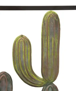Décoration murale Cactus en fer Multicolore